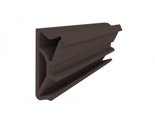 Уплотнитель для деревянных евроокон DEVENTER на фальц створки, ширина паза 4-5 мм, ТЭП, темно-коричневый RAL 8014 цена за 1 метр