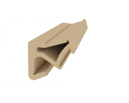 Уплотнитель для деревянных евроокон DEVENTER на наплав створки, ширина паза 3 мм, ТЭП, бежевый RAL 1001 цена за 1 метр