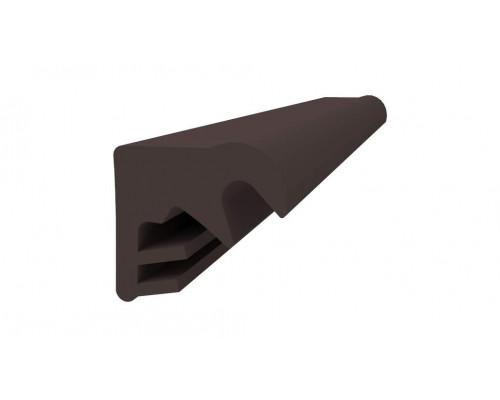 Уплотнитель для деревянных евроокон DEVENTER на наплав створки, ширина паза 3 мм, ТЭП, темно-коричневый RAL 8014