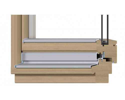 Уплотнитель для деревянных евроокон DEVENTER на наплав створки, ширина паза 3 мм, ТЭП, темно-коричневый RAL 8014