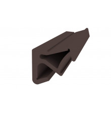 Уплотнитель для деревянных евроокон DEVENTER на наплав створки, ширина паза 3 мм, ТЭП, темно-коричневый RAL 8014