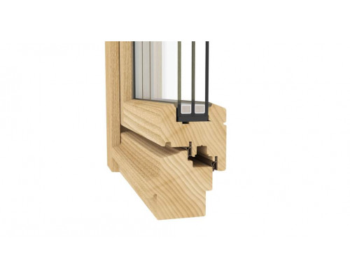 Уплотнитель для деревянных евроокон на наплав и фальц створки, ширина паза 3 мм, ТЭП, бежевый