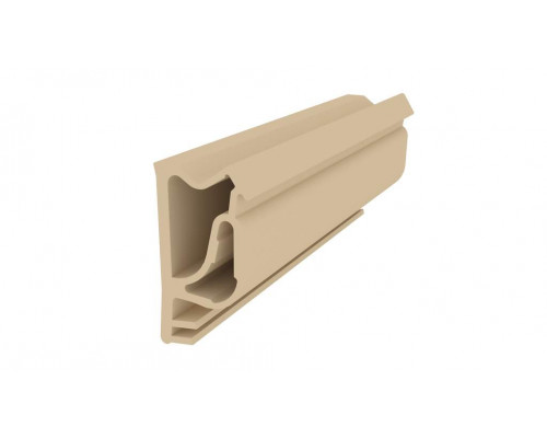 Уплотнитель для деревянных евроокон на наплав и фальц створки, ширина паза 3 мм, ТЭП, бежевый