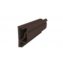 Уплотнитель для деревянных евроокон на наплав и фальц створки, ширина паза 3 мм, ТЭП, темно-коричневый цена за 1 метр