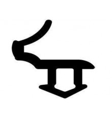 Уплотнитель совместим с профилем KBE (227) (рама, створка), чёрный, ТЭП цена за 1 метр
