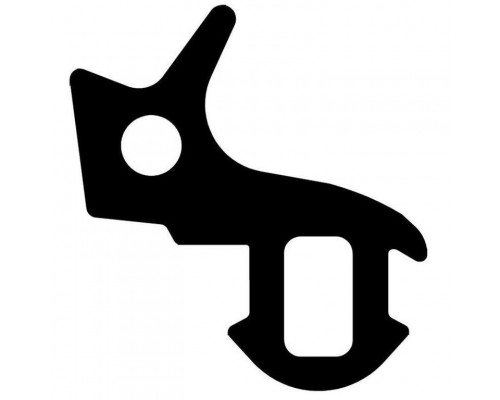 Уплотнитель совместим с профилем KBE (255) (стеклопакет), чёрный, ТЭП цена за 1 метр