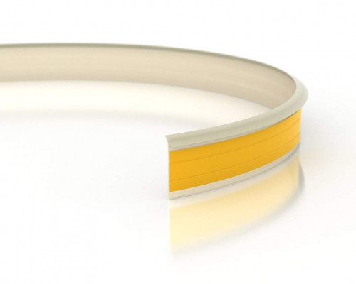 Уплотнитель для столешниц Clear Line 5 метров, бело-серый