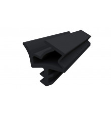 Уплотнитель контурный для межкомнатных дверей DEVENTER, ТЭП, черный RAL 9004