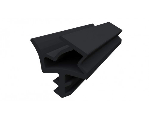Уплотнитель контурный для межкомнатных дверей DEVENTER, ТЭП, черный RAL 9004