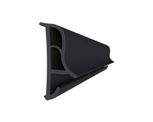 Уплотнитель контурный для межкомнатных дверей DEVENTER, ТЭП, черный RAL 9004