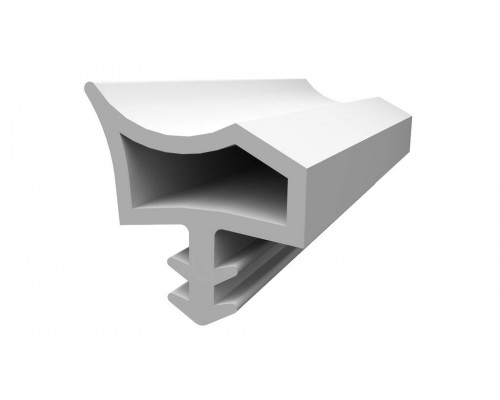 Уплотнитель контурный для межкомнатных дверей DEVENTER, ТПЕ, белый цена за 1 метр