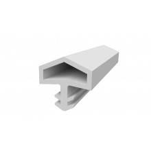 Уплотнитель контурный для межкомнатных дверей DEVENTER, ТПЕ, белый цена за 1 метр