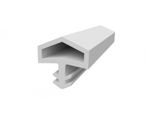 Уплотнитель контурный для межкомнатных дверей DEVENTER, ТПЕ, белый цена за 1 метр