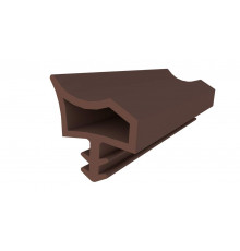 Уплотнитель контурный для межкомнатных дверей DEVENTER, ТПЕ, коричневый