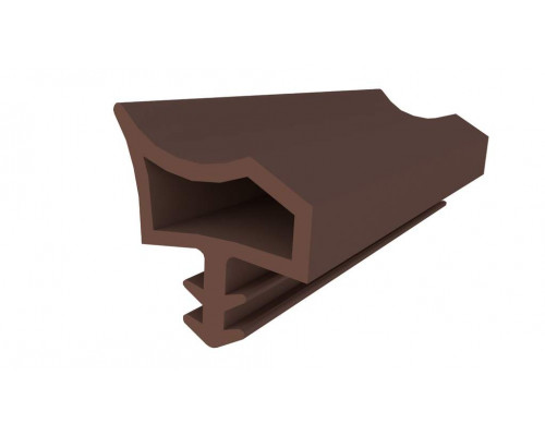 Уплотнитель контурный для межкомнатных дверей DEVENTER, ТПЕ, коричневый