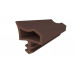 Уплотнитель контурный для межкомнатных дверей DEVENTER, ТПЕ, коричневый