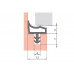 Уплотнитель контурный для межкомнатных дверей DEVENTER, ТПЕ, темно-коричневый