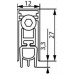Уплотнитель пороговый, длина 820 мм, в паз 12x27 мм