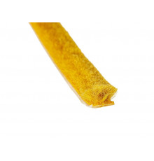 Уплотнитель щеточный самоклеящийся, 7х6мм, золото