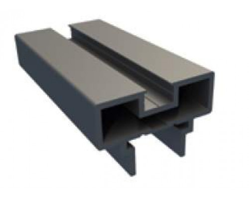 Верхний/нижний горизонтальный профиль для перегородок L-3000 мм, черный