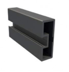 Вертикальный профиль для перегородок L-3000 мм, черный