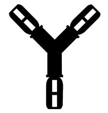 Соединение Y-образное под накладку Germanella 90°