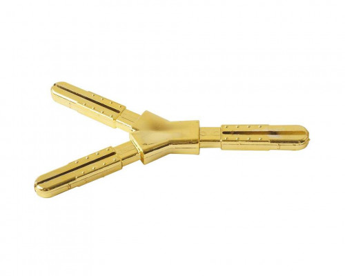 Y-образное пластиковое декоративное соединение 60° Germanella золото