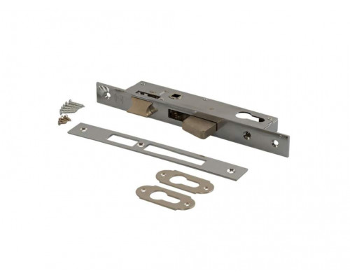 Замок ELEMENTIS с выпадающим ригелем с защелкой с ответной планкой и накладками, без ПЦ, 725B/F24/25/85/8 1 шт.