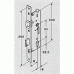 Замок однозапорный Maxbar 803PZ 25/16/92/8 никелированный без защелки 1 шт.
