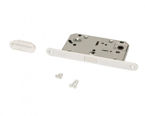 Замок магнитный ELEMENTIS с ответной планкой, 50x96x18, для сантехнических узлов , универсальный, белый