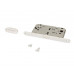 Замок магнитный ELEMENTIS с ответной планкой, 50x96x18, для сантехнических узлов , универсальный, белый