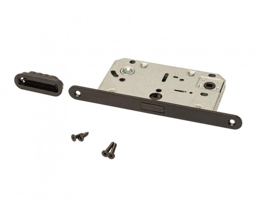 Замок магнитный ELEMENTIS с ответной планкой, 50x96x18, для сантехнических узлов , универсальный, черный