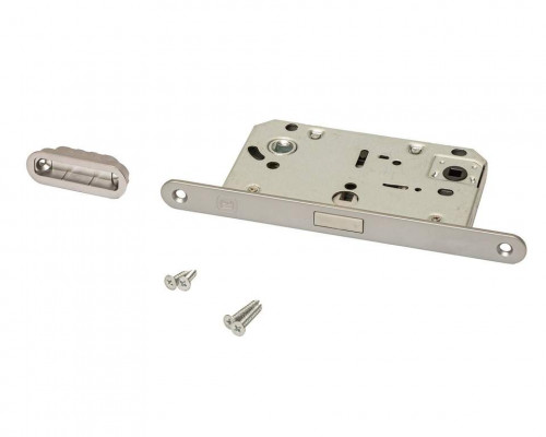 Замок магнитный ELEMENTIS с ответной планкой, 50x96x18, для сантехнических узлов , универсальный, хром матовый