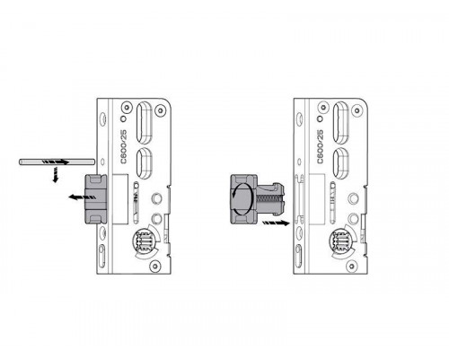 Замок многозапорный 3-х частный Roto H650 40/92/8/P/404/F2x16 Замок многозапорный 3-х частный Roto H650 40/92/8/P/404/F2x16