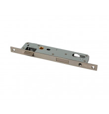 Замок однозапорный с ригелем и фалевой защёлкой F16/25/92/8, управление защёлкой от ручки