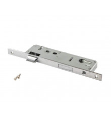 Замок однозапорный с ригелем и фалевой защёлкой, F16/35/92/8