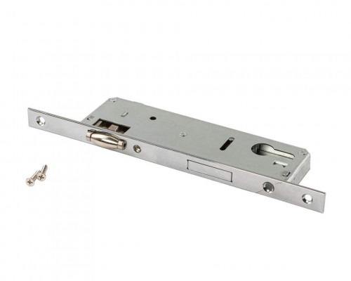 Замок однозапорный с ригелем и роликовой защёлкой, F16/35/92/8