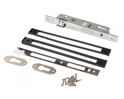 Замок с тихой фалевой защелкой (ОП 2мм, НПЦ 2шт, Подкл. 5+7мм) 85-25-23-3-8