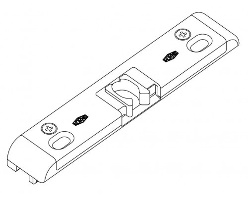 Защелка балконная 13 мм  (Thyssen) (без ответной части)